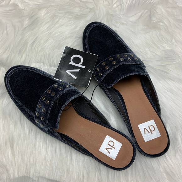 Dolce Vita Shoes - NWT Dolce Vita Velvet Studded Mules Amery Size 9.5